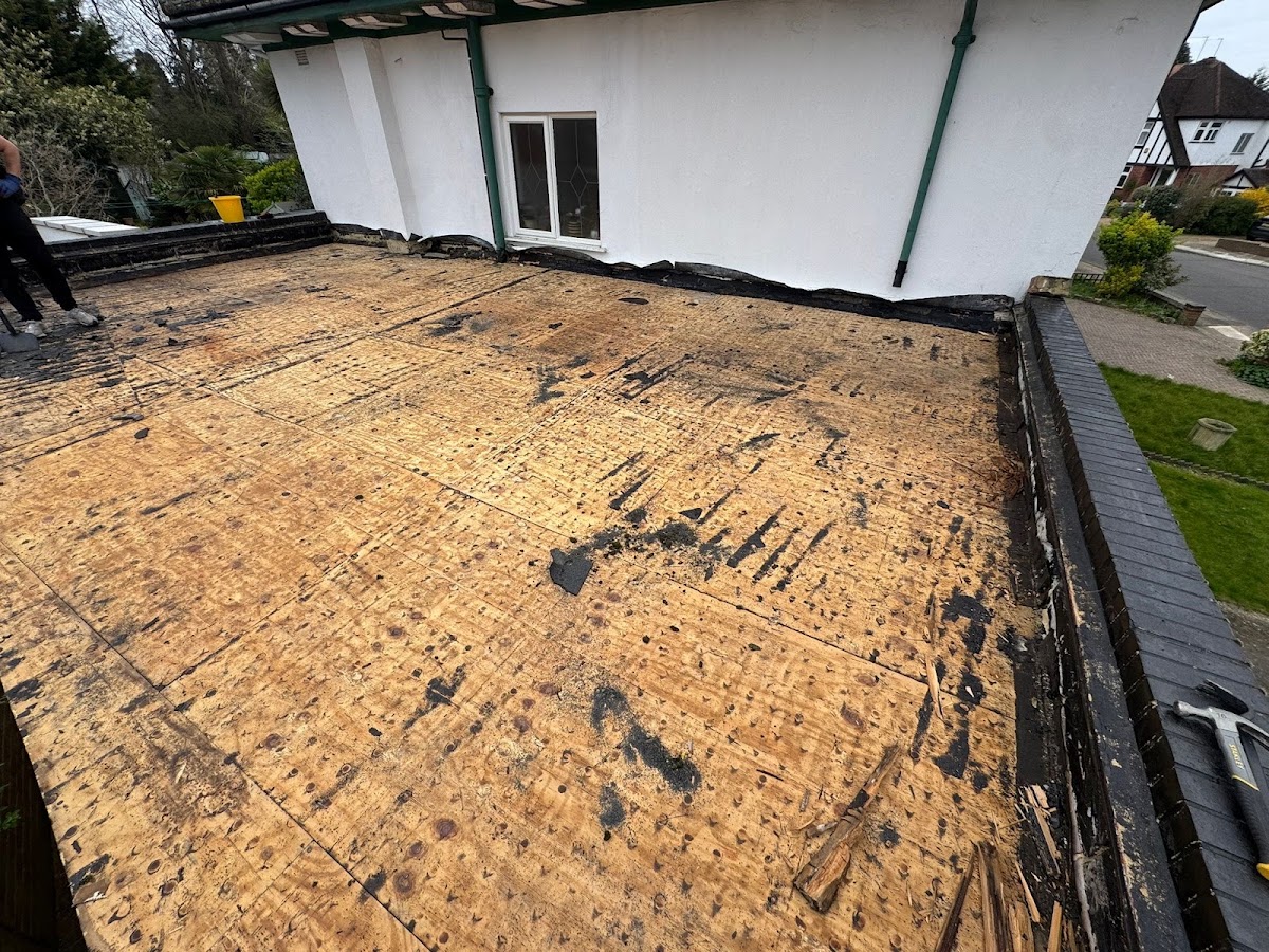 Flat roof deck preparation